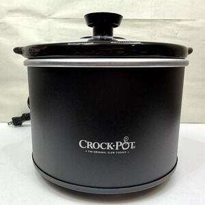 Crock-Pot SCR151-NP 1.5 Quart Slow Cooker Black Removable Stoneware Pot & Glass